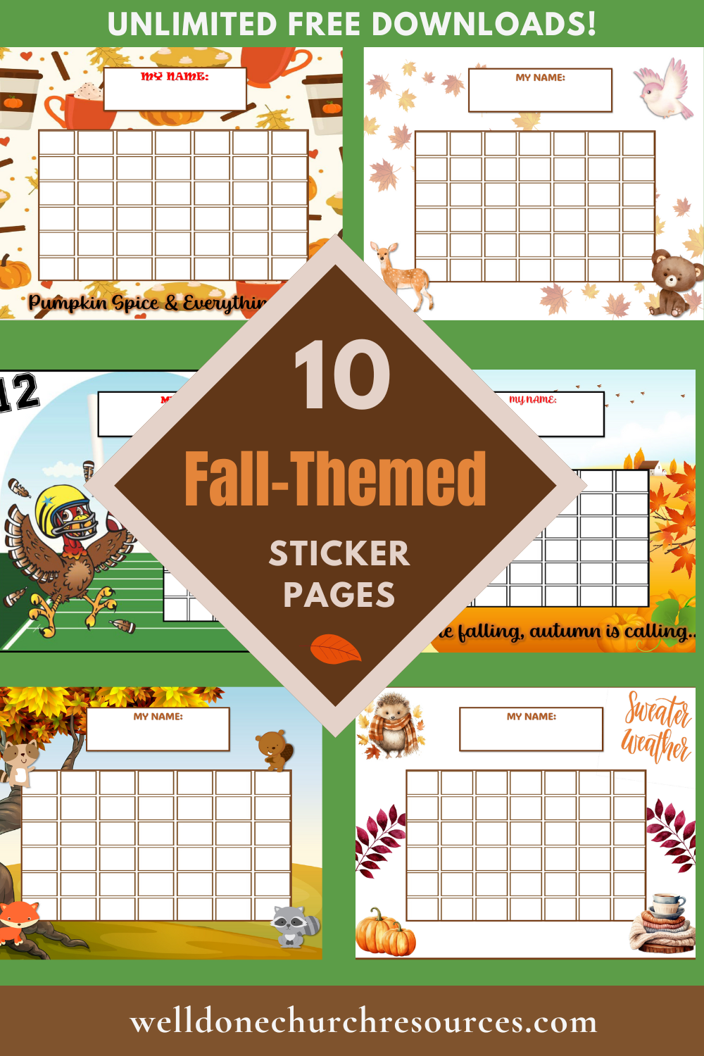 Fall Is Here: Download Your Seasonal Sticker Charts!